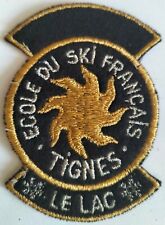 écusson ski, montagne ESF école du ski français - Tignes- Le Lac  / variante