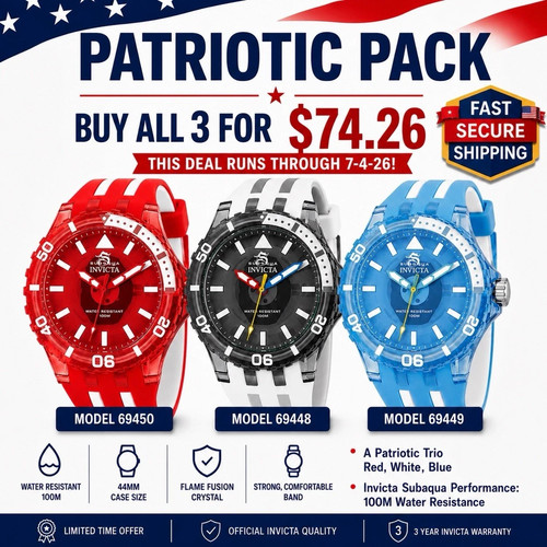 Invicta subaqua patriotic - invicta,