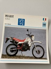 Peugeot 125 X125LC 1985 carte moto de collection Atlas France