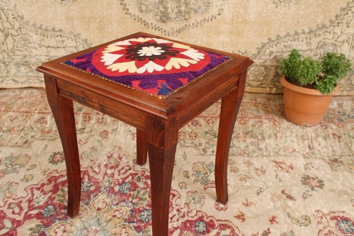 Tabouret vintage bois - vintage,