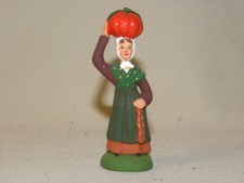 ANCIEN SANTON DE PROVENCE CRECHE MARCEL CARBONEL FEMME A LA COURGE TAILLE 2 7CM