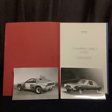 Dossier De Presse Salon Turin Pininfarina 1974 ABARTH SE 030 & PEUGEOT 504 V6