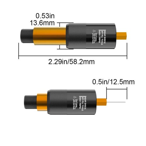 Rear shock inflation - rear, adapter