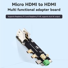 Raspberry Pi Carte d'extension multifonction Micro HDMI vers HDMI Adapter Board'
