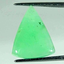 Cabochon De Chrysoprase Naturel De 05,30 Carats Pierre Précieuse 15x18x3mm