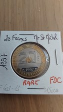 Belle Pièce de 20 Francs mont saint michel 1997 FDC
