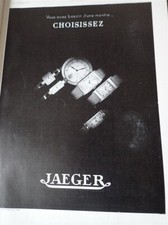JAEGER montre 76 + avion CAUDRON RENAULT publicité papier ILLUSTRATION 1936 col