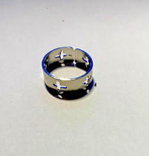Bague pied rhodium croix - rhodium,