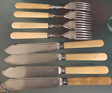 Ensemble 4 Couverts Metal Argenté Anglais Poincons