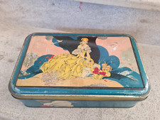 Boite en tôle JJ Carnaud Art Déco, Femme au pique nique