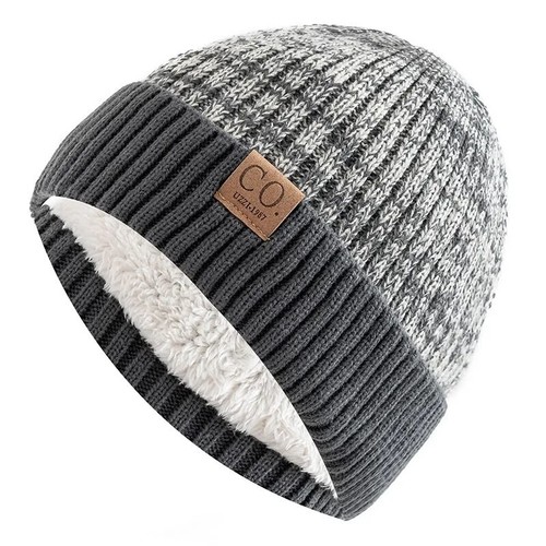 Bonnet doublé fourrure - doublé, de