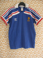 Maillot EQUIPE DE FRANCE 1986 Coton Home Vintage Adidas Jersey Football - S
