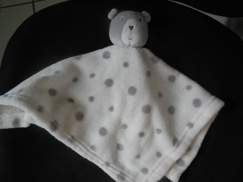 Doudou plat polaire ours - polaire,