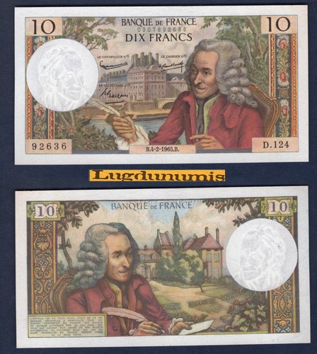 Francs voltaire 2 1965 - 10, 4/2/1965