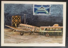 Carte Premier Jour Timbre Douglas DC-3 N°1418 Oblitération Le Bourget 1964
