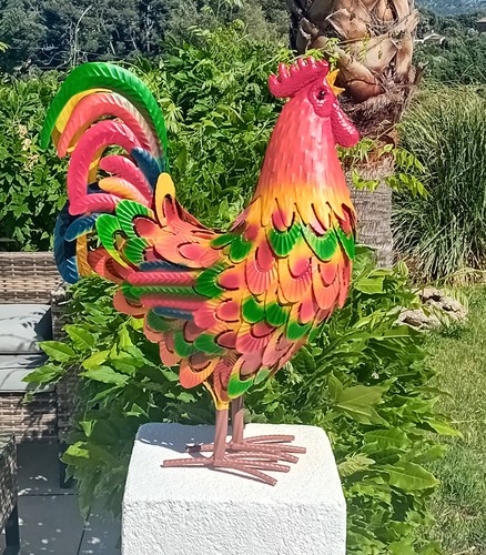 Coq métal décoration - en, ,