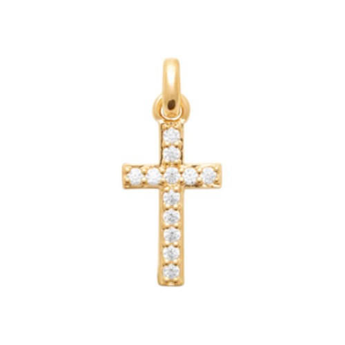 Pendentif croix oxydes - , de