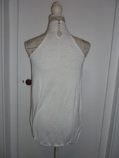 Robe pull sans manche blanc