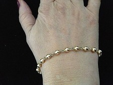 bracelet boules marseillais or 18 carats Grande Taille Or 750 7,20 g  23,5 cm