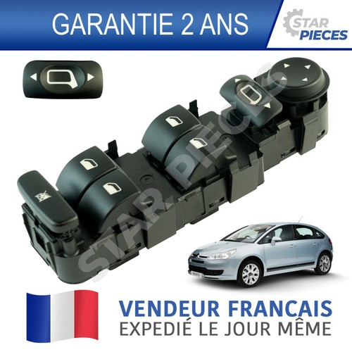 Platine bouton leve vitre - bouton,