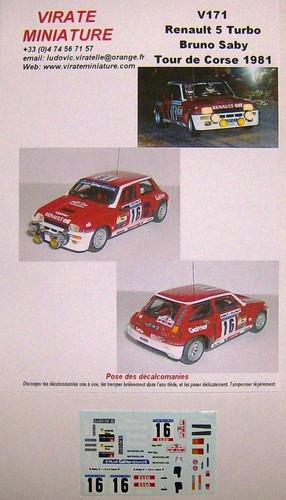 V171 renault turbo tour de - v171,