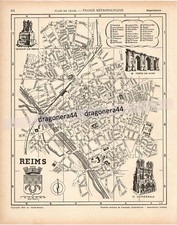 REIMS - Plan de Ville Ancien -