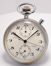 MONTRE ANCIENNE GOUSSET CHRONOGRAPHE DODANE MG VALJOUX 5  VINTAGE POCKET WATCH