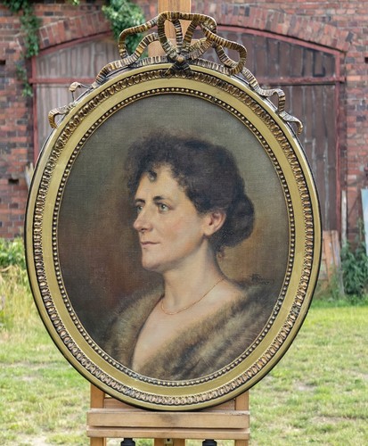 Portrait femme huile - portrait, de