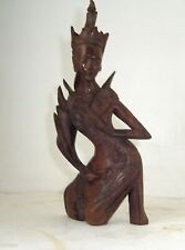 Sculpture DÉESSE DEWI SRI bois Coromandel ART de BALI