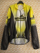 Veste cycliste Seysses Vélo Club Jouly Sport coupe vent pluie jaune Velo - L