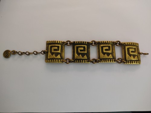 Bracelet vintage bronze - bracelet, en