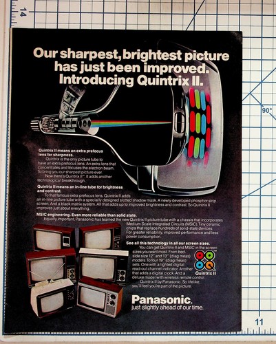 Vintage panasonic quintrix - vintage, ii