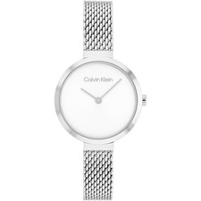 Montre Femme CK CALVIN KLEIN TIMELESS 25200082 Acier Inoxydable Mesh Blanc
