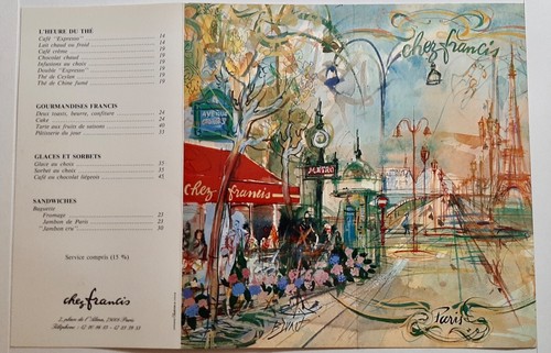 Menu brasserie chez - menu,