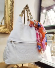 sac chanel vintage rodéo drive blanc en parfait état