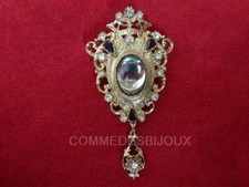 Broche "Miroir Belle au Bois Dormant" N° 4 Château Donjon - Bijoux pur Vintage