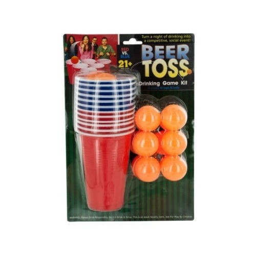Beer toss drinking game kit - toss, kit-
