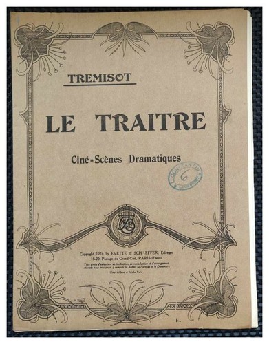 Traître pour piano - le, et