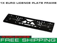 CADRE DE PLAQUE D'IMMATRICULATION EUROPÉENNE NOIRE SUPPORT DE PLAQUE D'IMMATR...