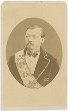 CDV circa 1865. Homme avec