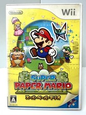 Wii Super Paper Mario Japan Version CIB Complete Tested Works Nintendo Action RP