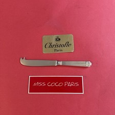 COUTEAU FROMAGE CHRISTOFLE FRANCE ARIA 21 Cm  METAL ARGENTE TRÈS BEL ÉTAT