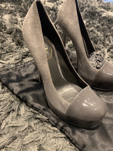 Chaussures ysl gris - ysl, daim