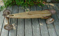 Ancien chariot rameur bois