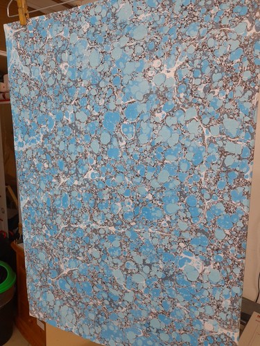 Papier marbré cuve de - marbré,