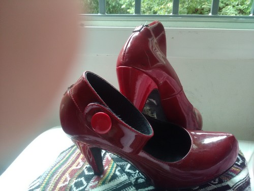 Escarpins cuir vernis - ,