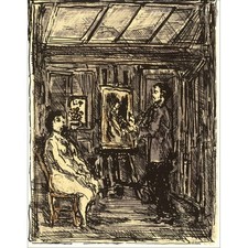 COTTAVOZ André - Lithographie originale "Paradis - 9" 27x20cm - 1962