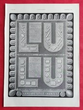 Publicité de presse: Biscuit LU Lefèvre - Utile  Nantes & Huile SPIDOLEINE 1933