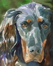 Gordon Setter Print of