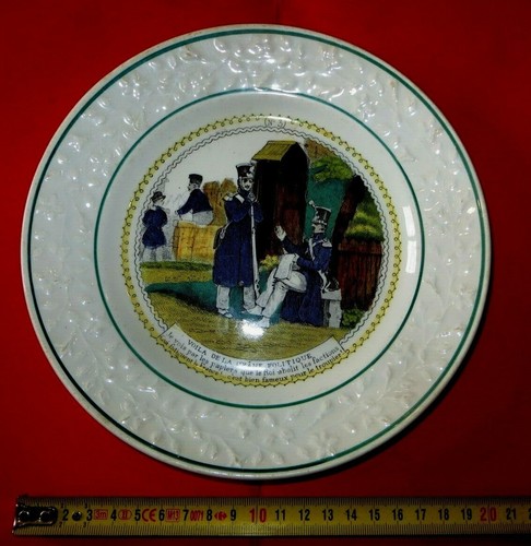 Rare belle assiette - et,